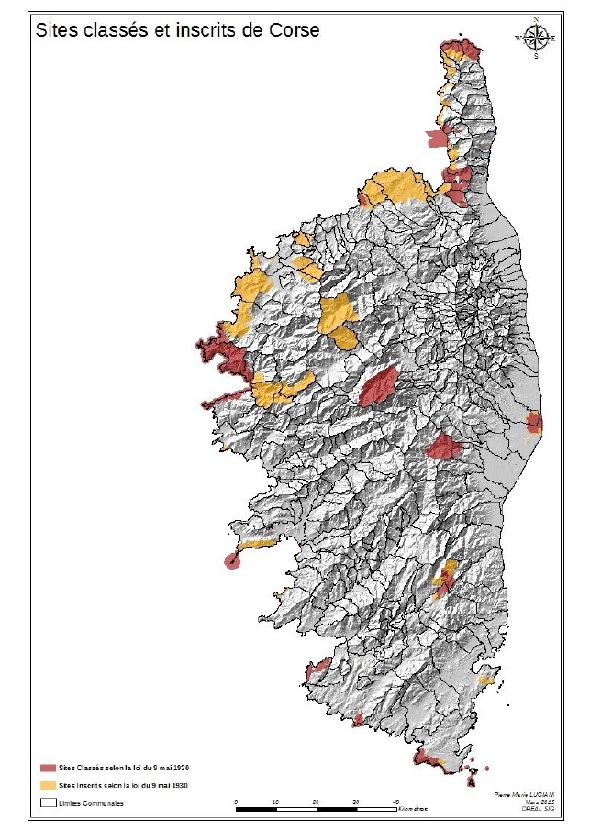 Sites classés et sites inscrits de Corse