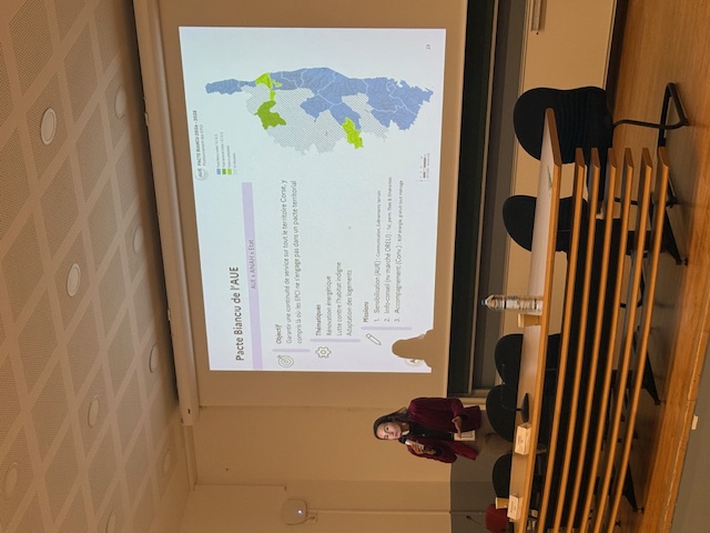 Présentation du pacte Biancu par la cheffe de département de l’AUE